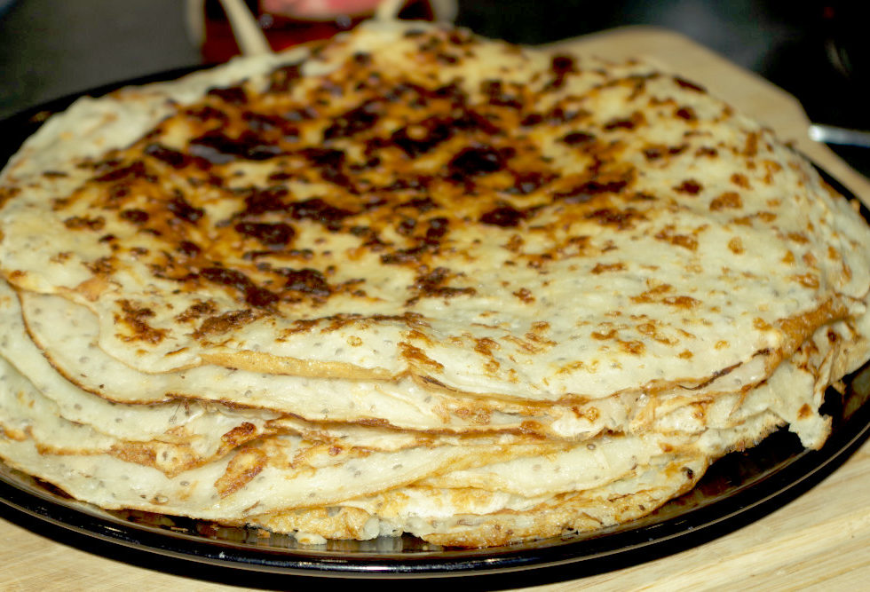 Recette de crêpes véganes et healthy aux graines de chia