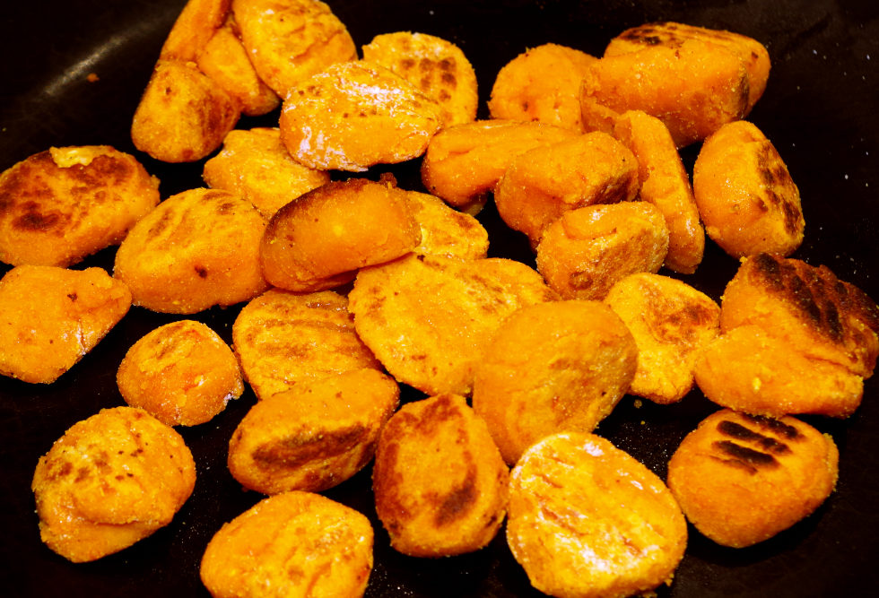 Recette de gnocchis de pois chiches et carottes