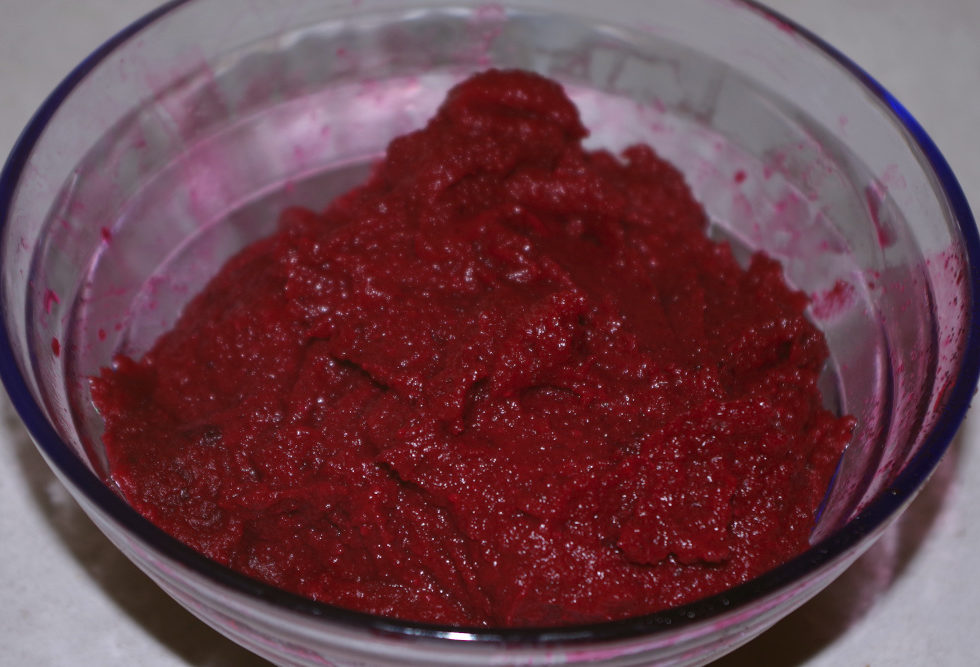 Recette de purée pâtes et betterave pur bébé